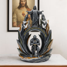 Load image into Gallery viewer, Kneeling Knight Plaque - A Personalized Gift for Jesus Lovers Shaped Plaques PopCulturePrints
