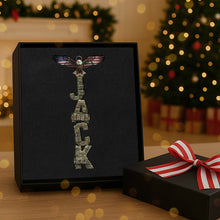Load image into Gallery viewer, &quot;Honor Your Loved Ones with Our Veteran Alphabet Acrylic Ornament - Personalized Gifts for Christmas for All Veterans and Their Families&quot; Ornament PopCulturePrints
