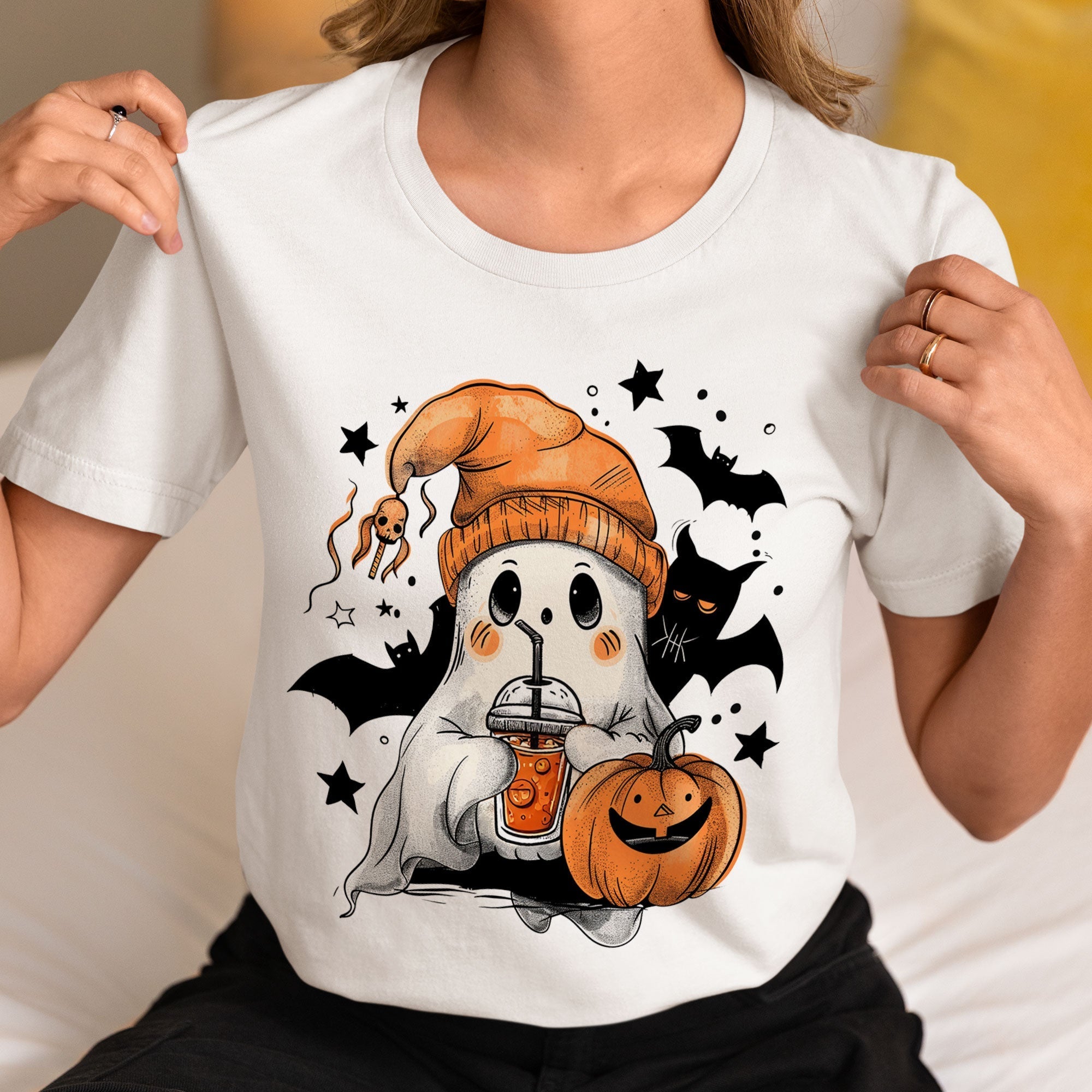 Spooky Halloween Ghost Tee - Personalized