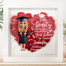 Load image into Gallery viewer, You Believed You Could So You Did - Personalized Mug for Your Daughter Flower Shadow Box PopCulturePrints
