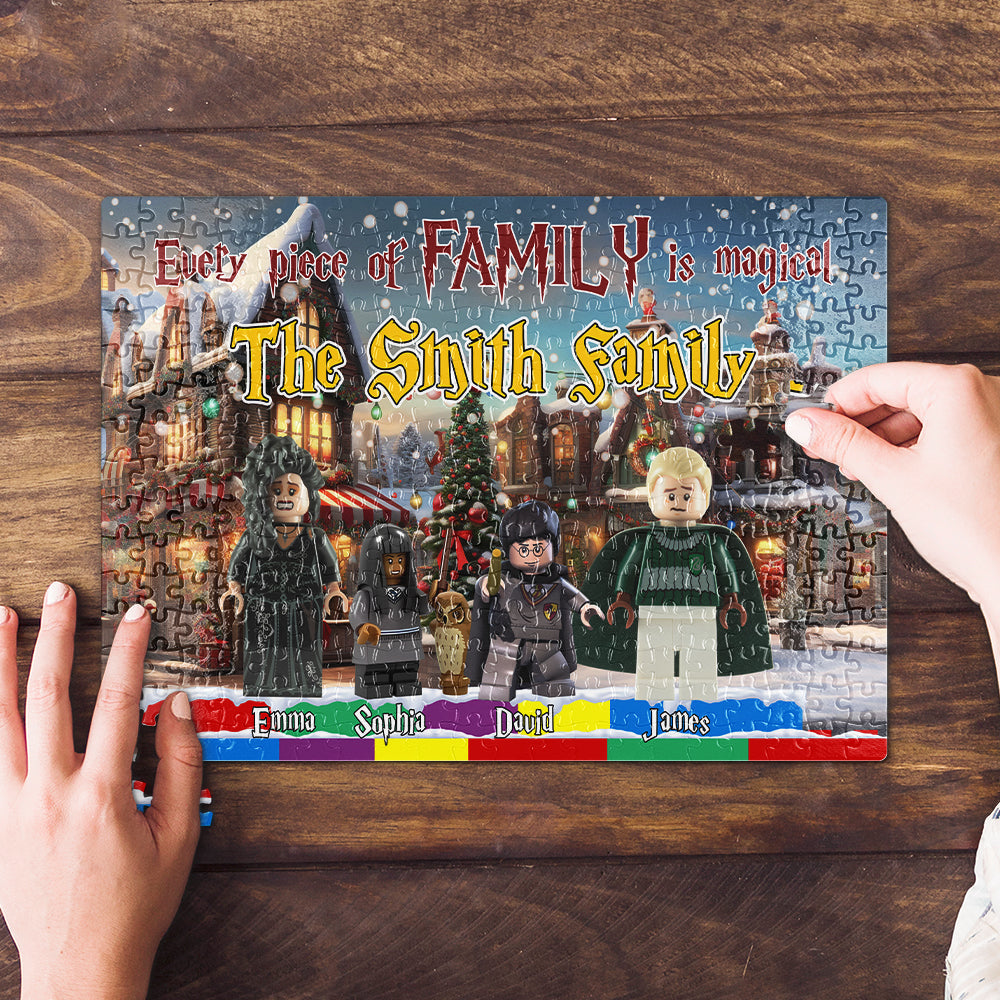 Personalized Magical Family Jigsaw Puzzle - Harry Potter Theme