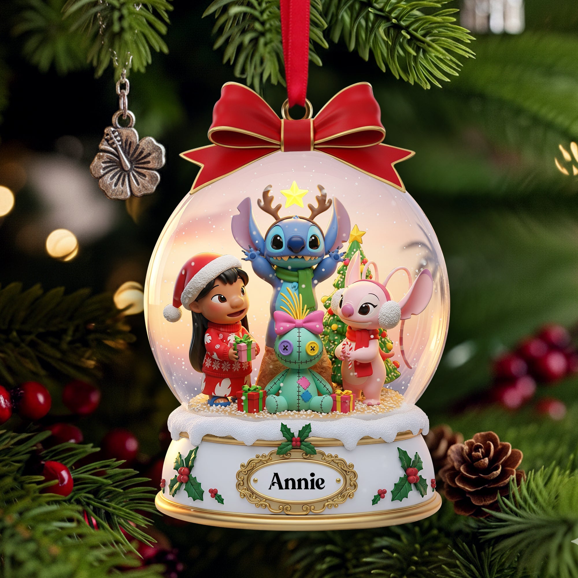 "Celebrate Friendship with Magical Memories" - Personalized Christmas Ornament for Friends Ornament PopCulturePrints