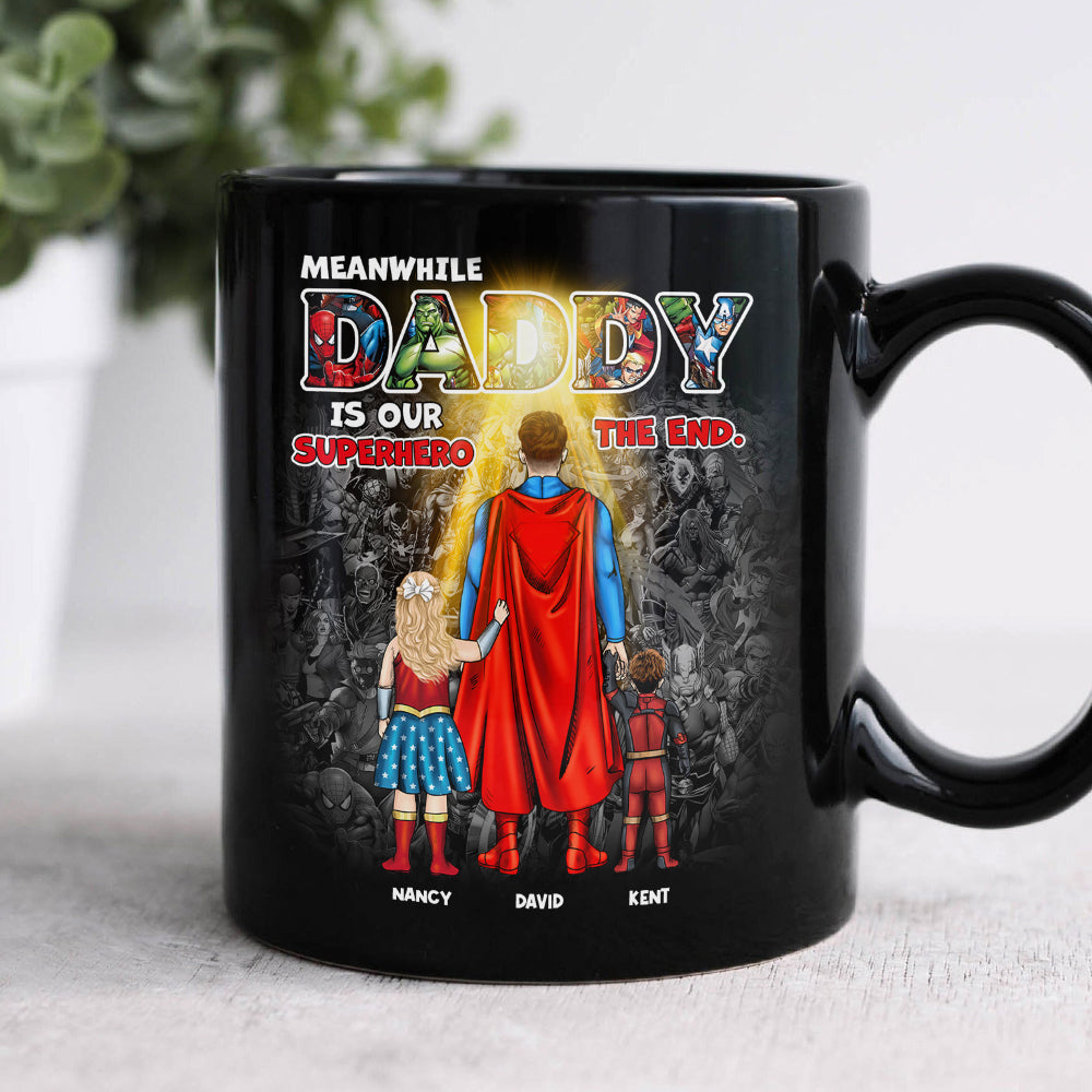 Personalized Superhero Dad Coffee Mug - Custom Gift for Father's Day Coffee Mug PopCulturePrints