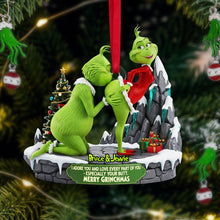 Load image into Gallery viewer, I Adore You - Naughty Green Couple Ornament - Personalized Gift for Couples Ornament PopCulturePrints

