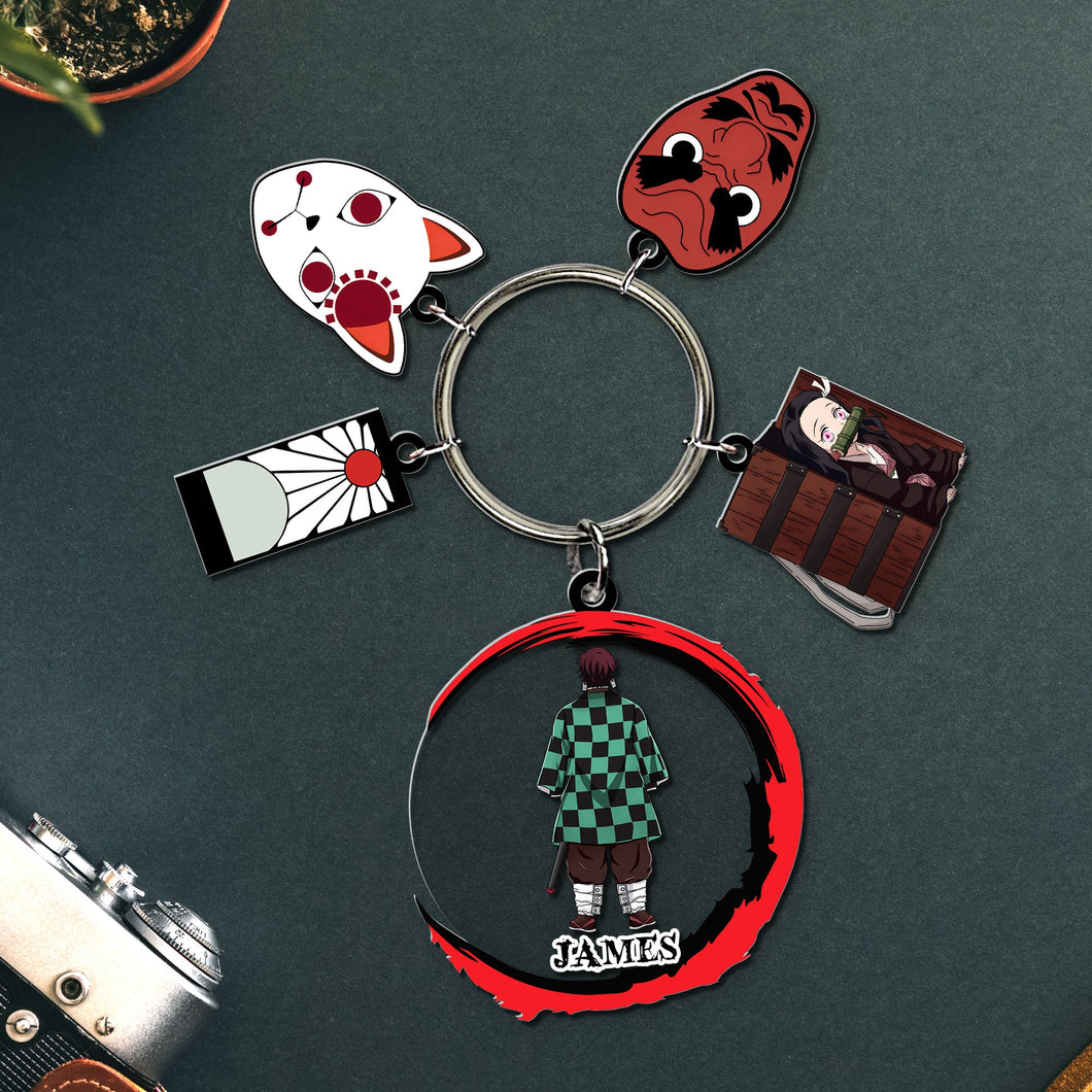 Personalized Movie Fan Keychain - Anime Inspired Gift Keychains PopCulturePrints