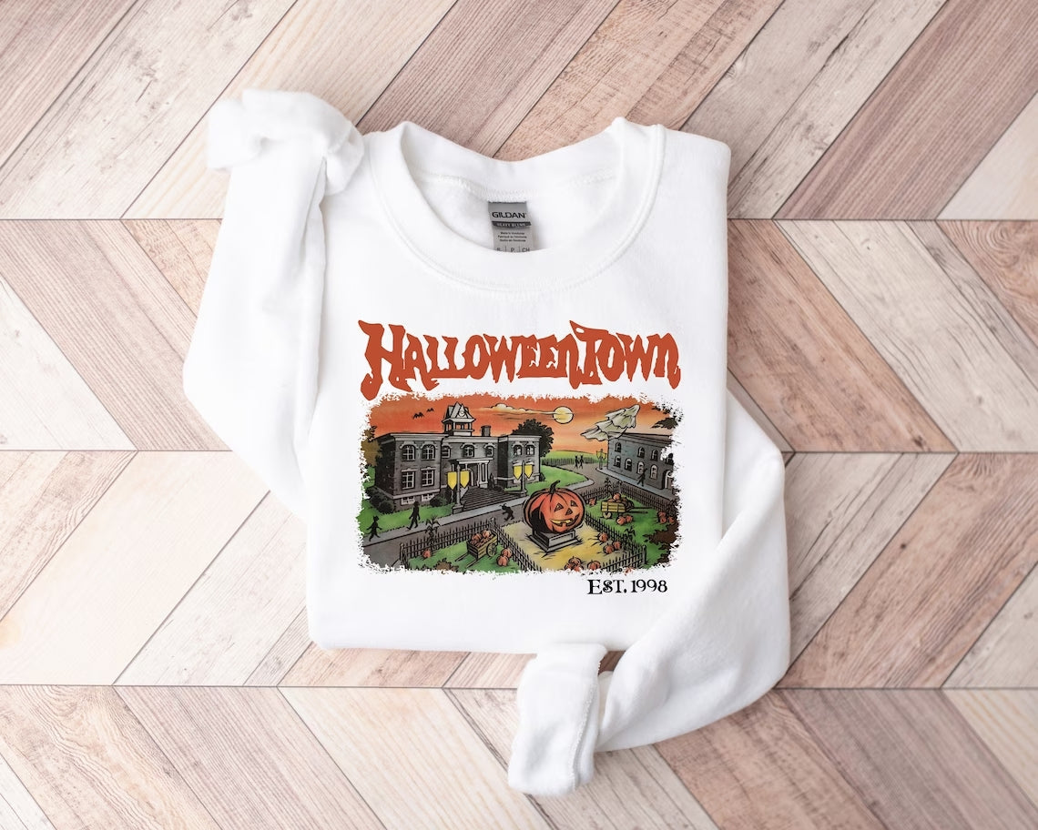 Horror Icons Boys of Fall Hoodie - Chilling Halloween Graphic Sweatshirt