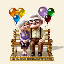 Load image into Gallery viewer, You Will Always Be My Greatest Adventure - Romantic Couple Acrylic Plaque Personalized Gifts Shaped Plaques PopCulturePrints
