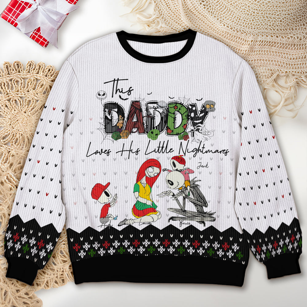 Personalized Horror Cartoon Ugly Sweater for Mom AOP Products PopCulturePrints