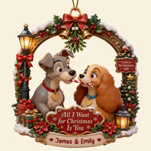 Load image into Gallery viewer, All I Want for Christmas Is You - Personalized Ornament for Couples Ornament PopCulturePrints
