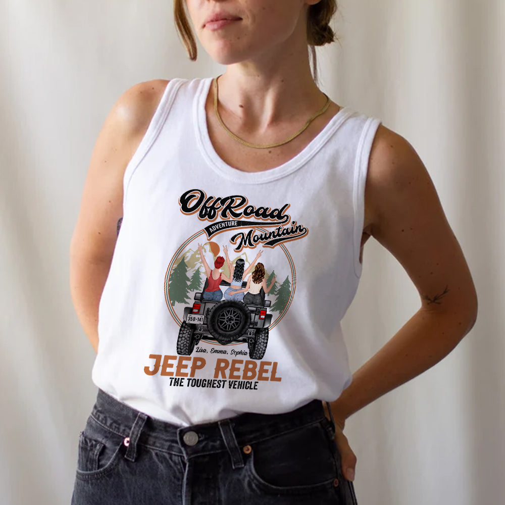 Personalized Jeep Girls Tank Top - Good Girls Go To Heaven