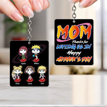 Load image into Gallery viewer, Custom Anime-Inspired Mother&#39;s Day Keychain Keychains PopCulturePrints
