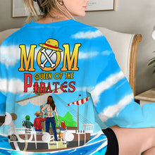 Load image into Gallery viewer, Personalized Mom Pirate Queen T-Shirt for Mother&#39;s Day
