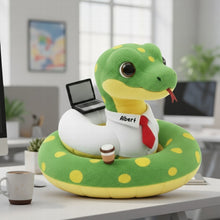 Load image into Gallery viewer, "Bring Fun to the Workplace!" - Snake Worker Custom Shape Pillow - Personalized Gift for Coworkers and Friends Pillow PopCulturePrints
