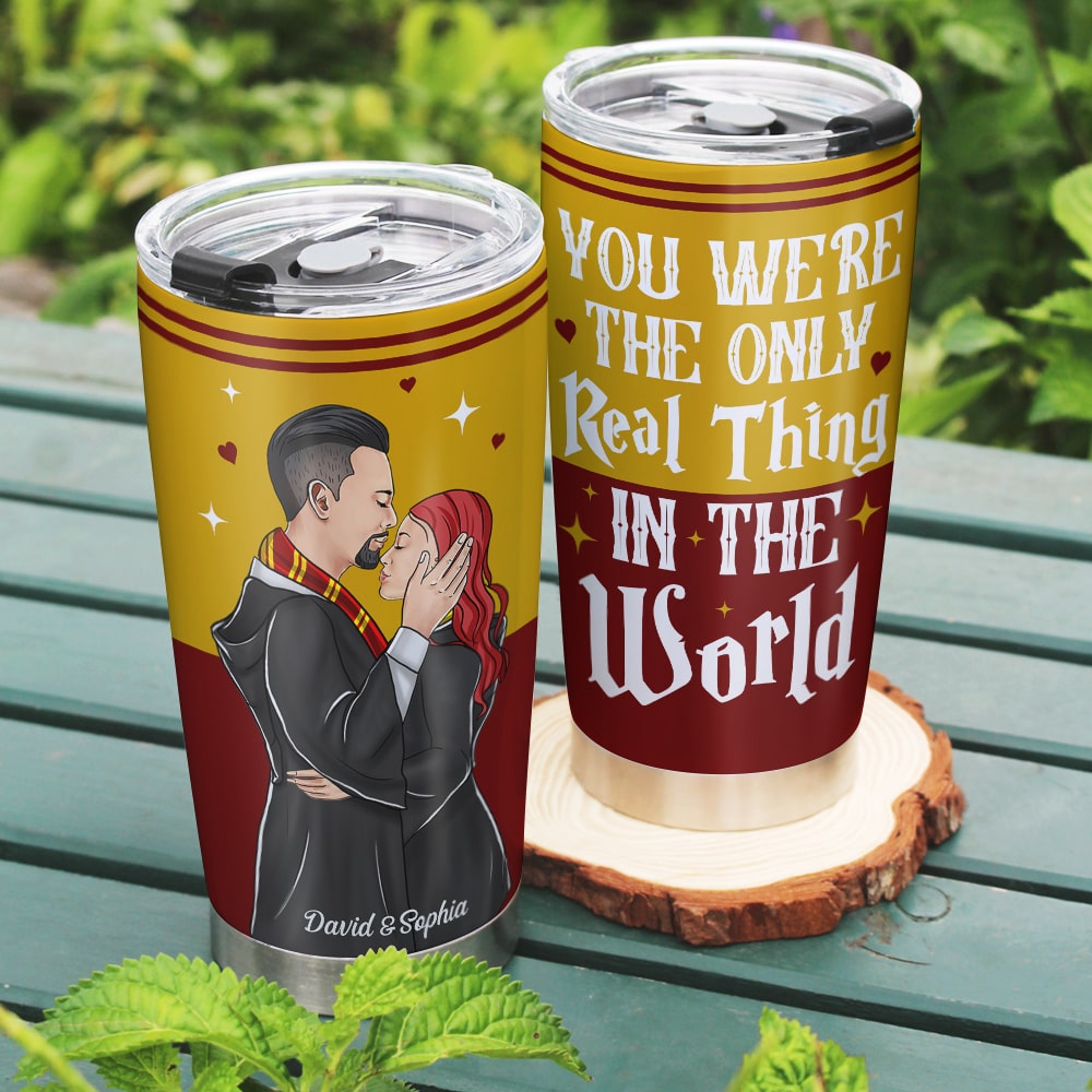 Personalized Couple Tumbler - The Only Real Thing Tumbler Cup PopCulturePrints
