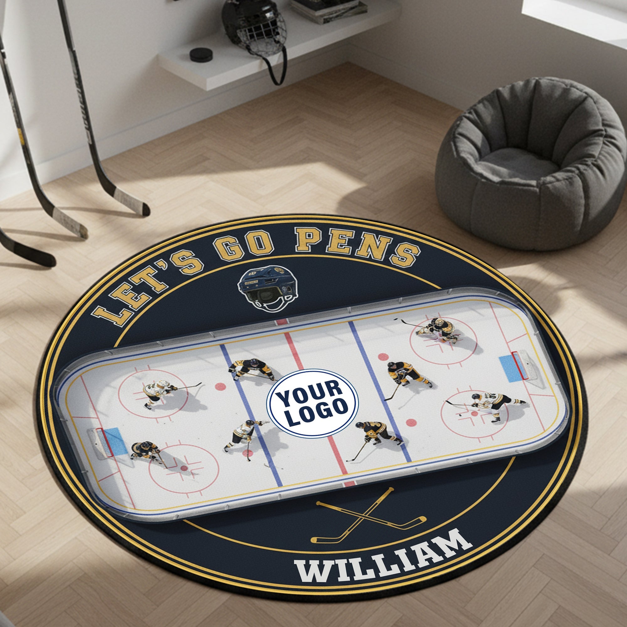Dive Into The Game: Personalized Winter Sports Doormat - Perfect Gift for Sports Lovers Doormat PopCulturePrints