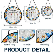 Load image into Gallery viewer, Blooming Memories - Personalized Stained Glass Window Hanging Suncatcher for Grandma Suncatcher Ornament PopCulturePrints
