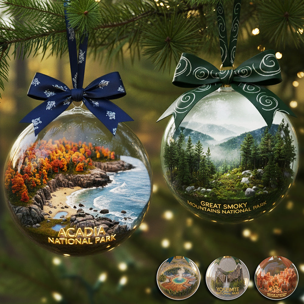 “Capture the Beauty of Nature” - Scenic Landscape Acrylic Ornament - Personalize Your Christmas Gift Ornament PopCulturePrints