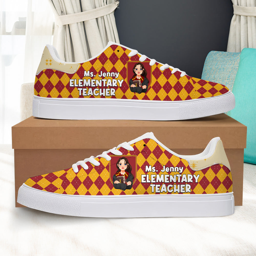 Personalized Elementary Teacher Themed Shoes