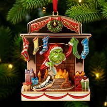 Load image into Gallery viewer, Merry Grinchmas Family Stockings Acrylic Ornament - Personalized Christmas Gift for Family and Friends Ornament PopCulturePrints
