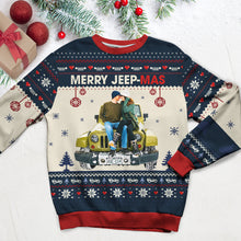 Load image into Gallery viewer, Custom Christmas Photo Sweater - Off-Road Adventure
