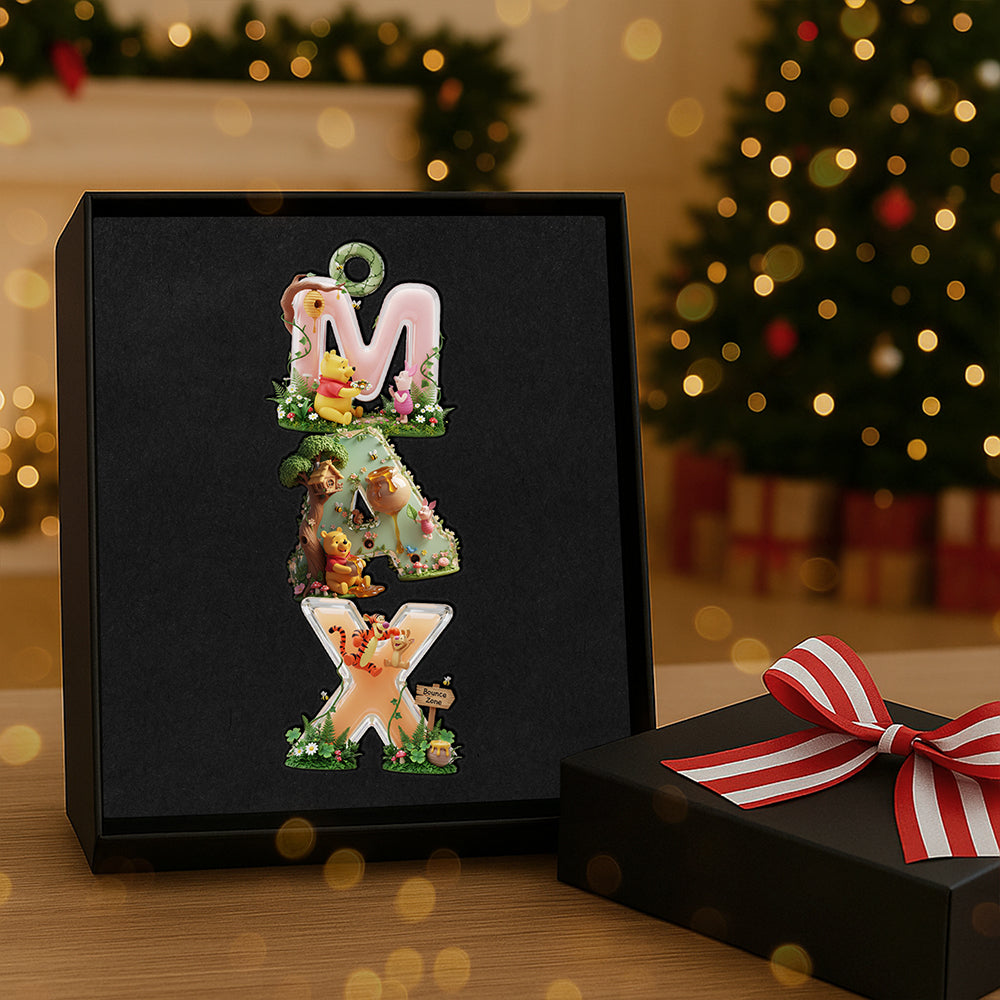 "Personalized Joy in Every Letter - Lovely Alphabet Name Acrylic Ornament, Custom Gift for All Occasions" Ornament PopCulturePrints