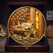 Load image into Gallery viewer, Adventure Awaits: Sunset American Forest Trail Coin - Personalized Gift for Off-road Lovers
