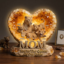 Load image into Gallery viewer, You're The Queen Of Our Pride - Personalized Acrylic Light Box Gift for Mom, Grandma, and Loved Ones Light Box PopCulturePrints
