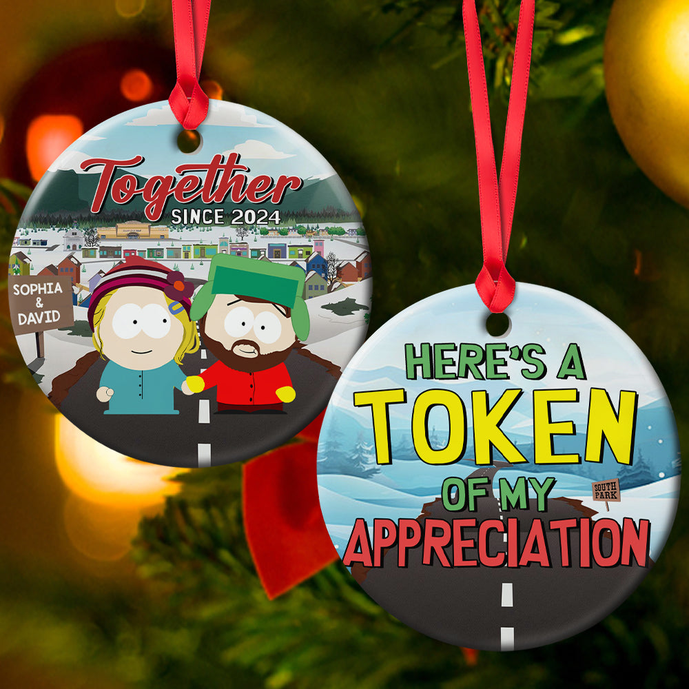 Custom Couple Christmas Ornament - Token of Appreciation