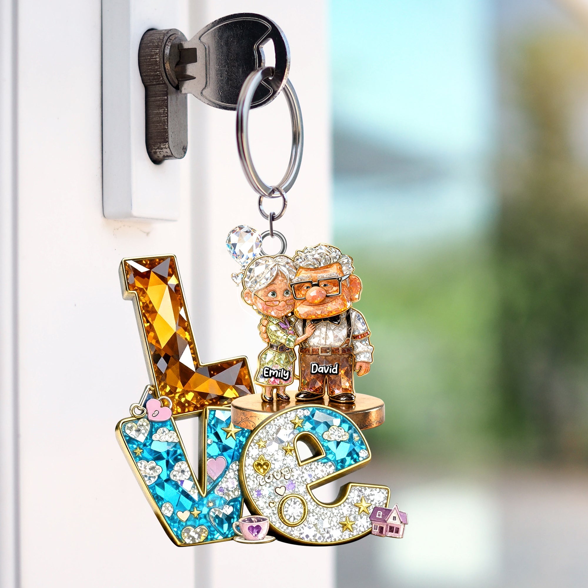 Love That Lasts Forever – Personalized Couple Keychain – Unique Gift for Couples, Lovers, Anniversaries Keychains PopCulturePrints