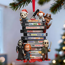 Load image into Gallery viewer, &quot;Get Spooky with Your Favorite Characters!&quot; - Horror Collection Acrylic Ornament - Personalized Gift for Horror Lovers, Christmas, and Movie Buffs Ornament PopCulturePrints
