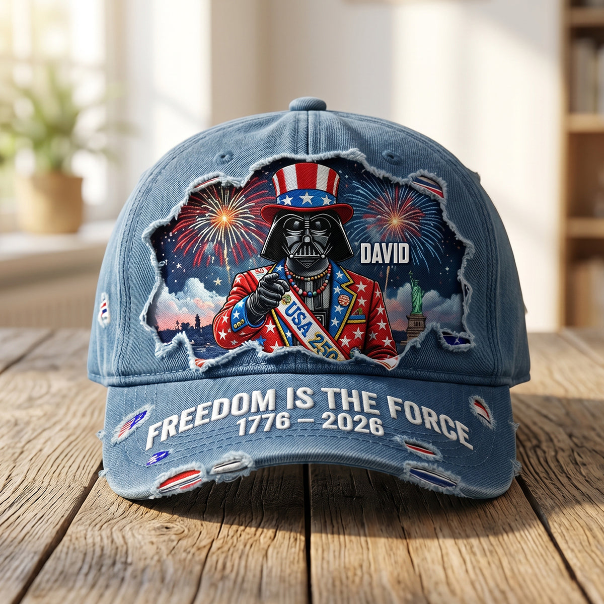 Celebrate Freedom: 250 Years Of Freedom Classic Cap - Personalized Gifts For Patriots Caps PopCulturePrints