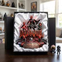 Load image into Gallery viewer, “The Dark Side of Fatherhood” - Cosmic Lord Dad Acrylic Plaque - Personalized Gifts for Dads, Grandpas &amp; More Shaped Plaques PopCulturePrints

