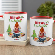 Load image into Gallery viewer, Naughty Couple Personalized Holiday Mug
