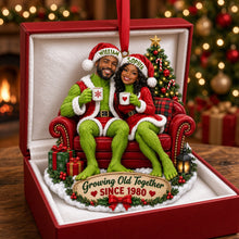 Load image into Gallery viewer, “Growing Old Together” - Cheeky Couple Christmas Ornament | Personalized Custom Gift for Couples
