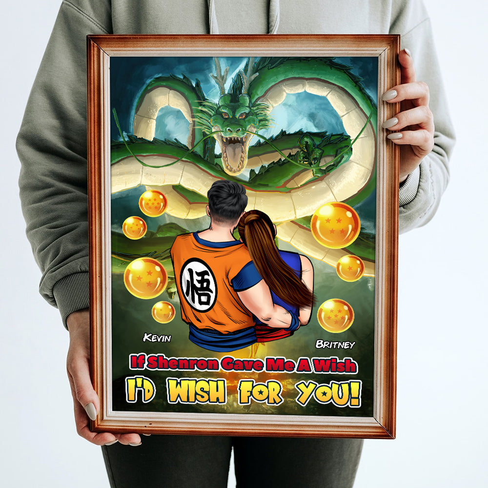 Anime-Inspired Personalized Couple Canvas Print | Valentine's Day Gifts Poster & Canvas PopCulturePrints