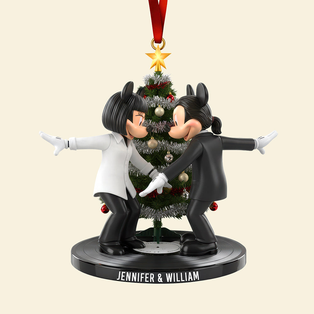 Dance Through Life Together - Personalized Dancing Couple Ornament Ornament PopCulturePrints
