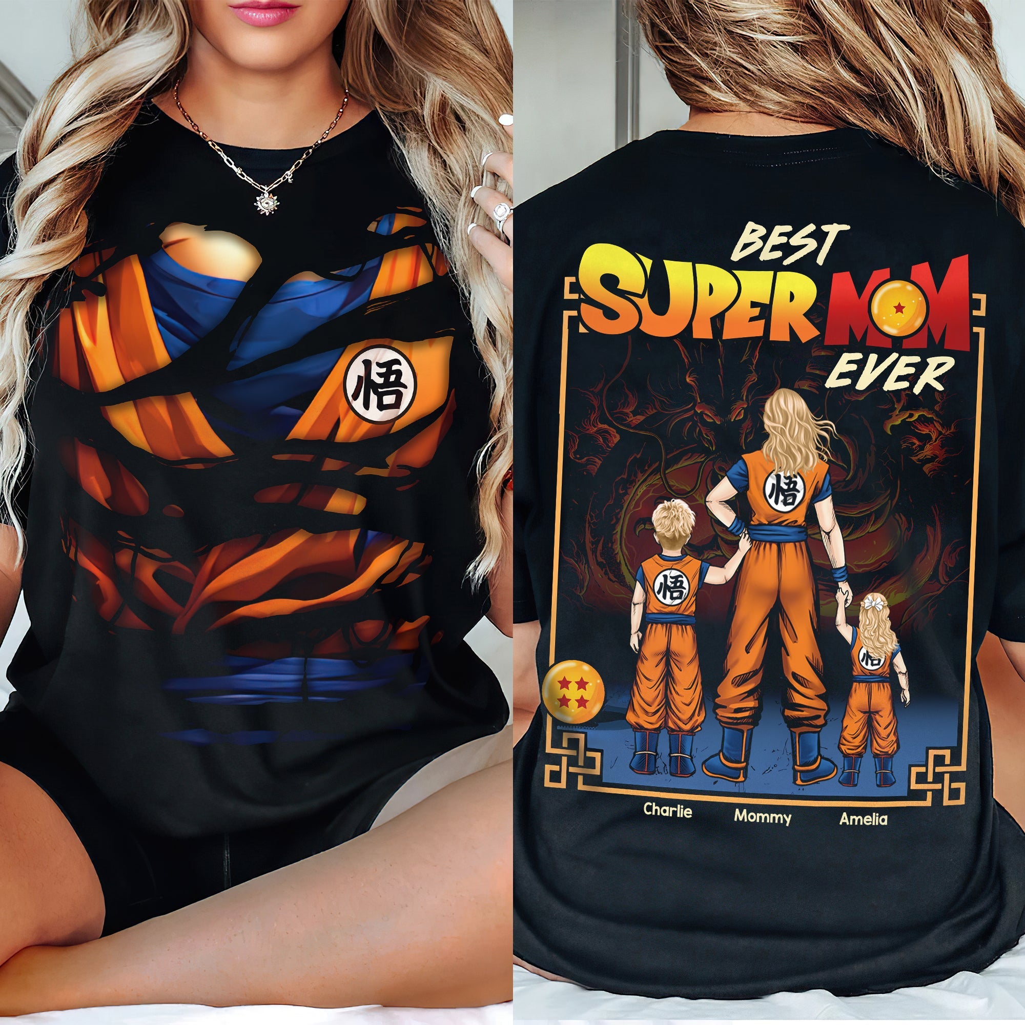 “Best Super Mom Ever” - Personalized Shirt for Moms & Grandmas Shirts PopCulturePrints