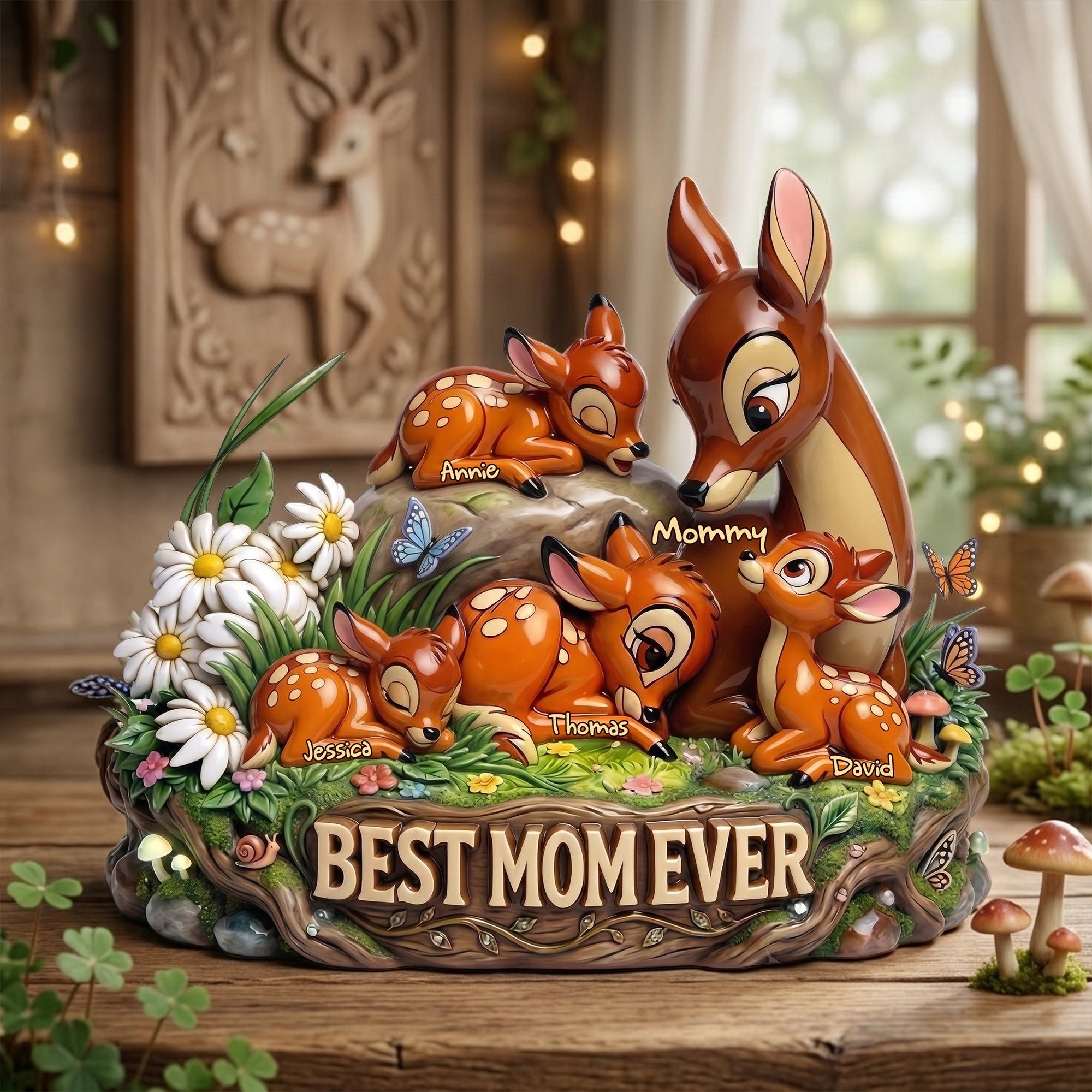“Best Mom Ever” - Personalized Acrylic Plaque - A Perfect Gift for Moms & Grandmas Shaped Plaques PopCulturePrints