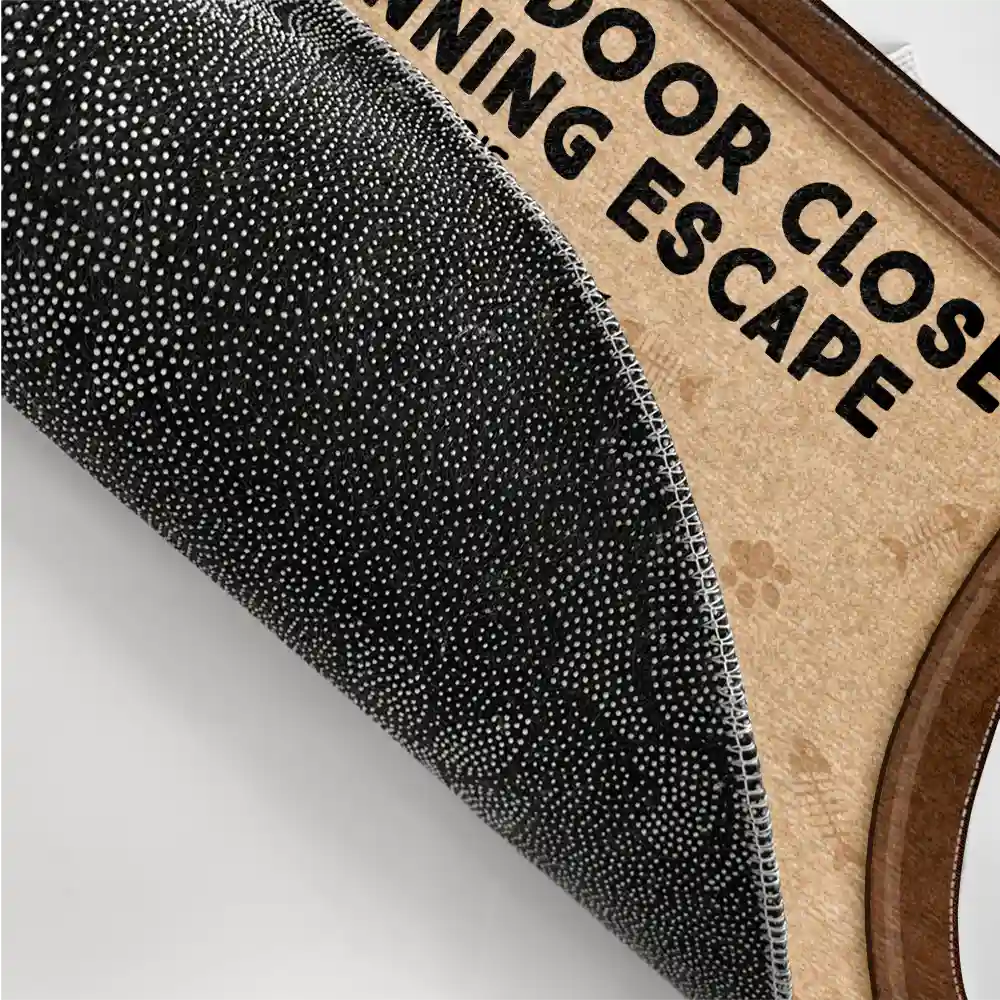 Cats Planning Escape - Personalized Doormat for Cat Lovers Doormat PopCulturePrints