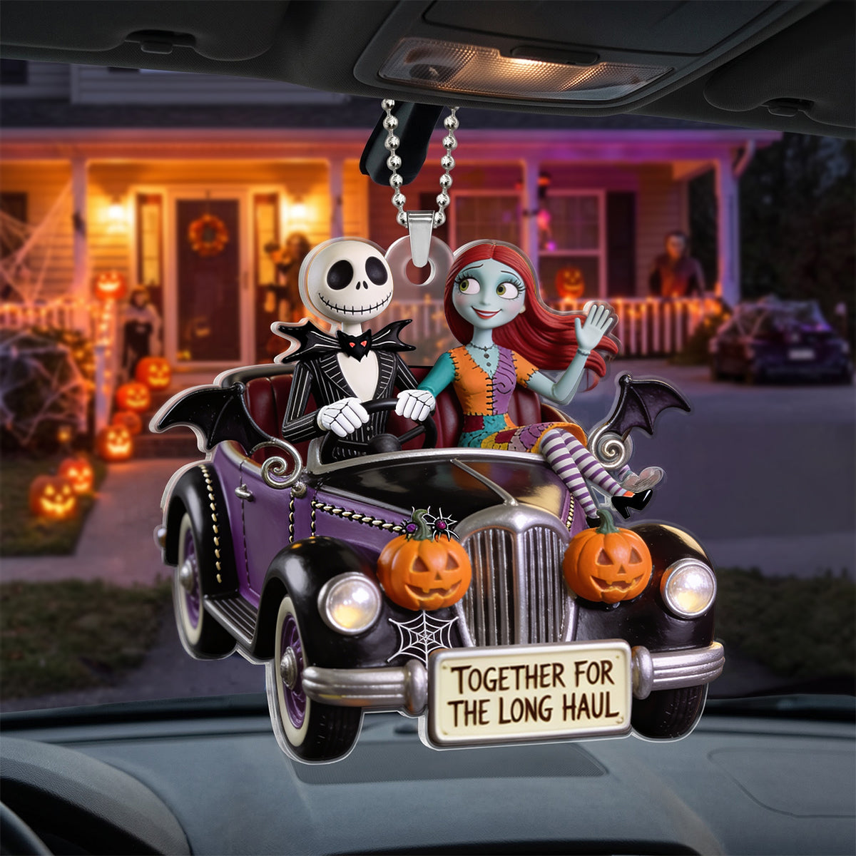 Together For The Long Haul Car Ornament - Personalized Gifts For Couples 06pgtn0608026 Ornament PopCulturePrints