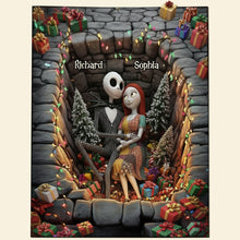 Load image into Gallery viewer, Love Beyond the Grave: Spooky Love Doormat - Personalized Gift for Couples Doormat PopCulturePrints
