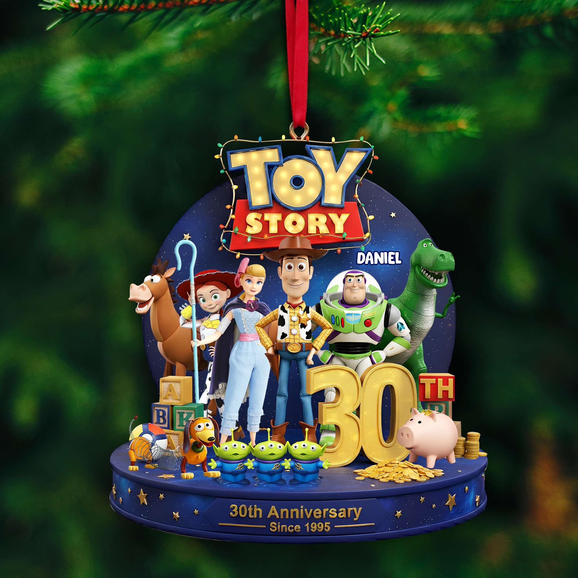 Celebrate 30 Years of Adventure! - Personalized Toy Story Ornament, Perfect Gift for Fans Ornament PopCulturePrints