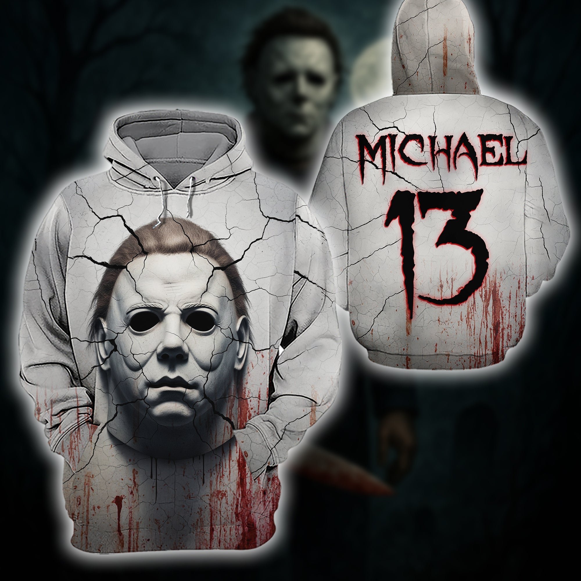 "Embrace the Dark Side: Personalized Horror Character Shirt - Unique Gift for Horror Lovers" AOP Products PopCulturePrints