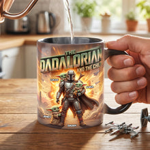 Load image into Gallery viewer, “The Dadalorian and The Child: A Tribute to Fatherhood” - Personalized Magic Mug for Dad, Grandpa, and Any Father Figure Coffee Mug PopCulturePrints
