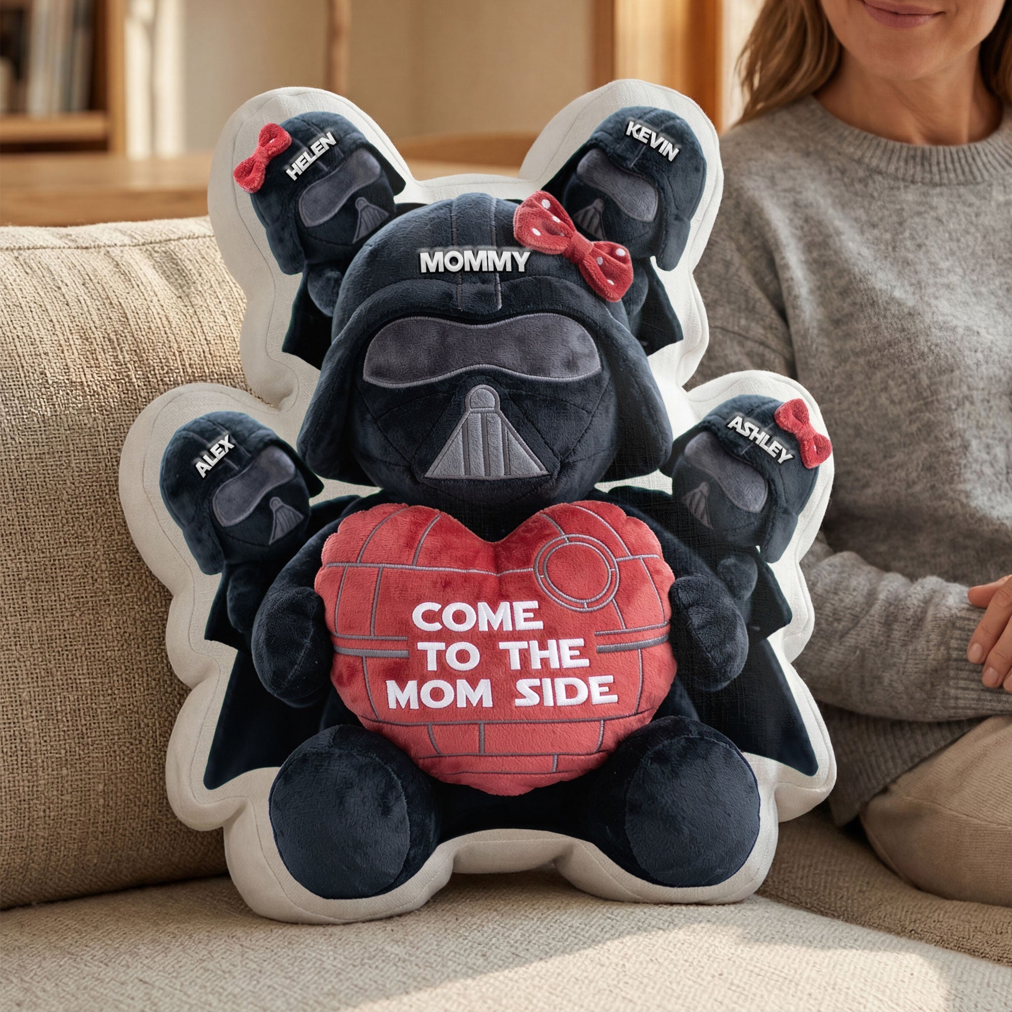 Come To The Mom Side - Personalized Gifts For Mom Shaped Pillow Pillow PopCulturePrints