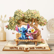 Load image into Gallery viewer, You&#39;re Out of This World - Romantic Experiment Acrylic Plaque Personalized Gift for Couples Shaped Plaques PopCulturePrints
