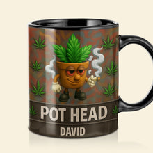 Load image into Gallery viewer, &quot;Elevate Your Coffee Experience&quot; - Pot Head Mug - Personalized Gift for Men Coffee Mug PopCulturePrints
