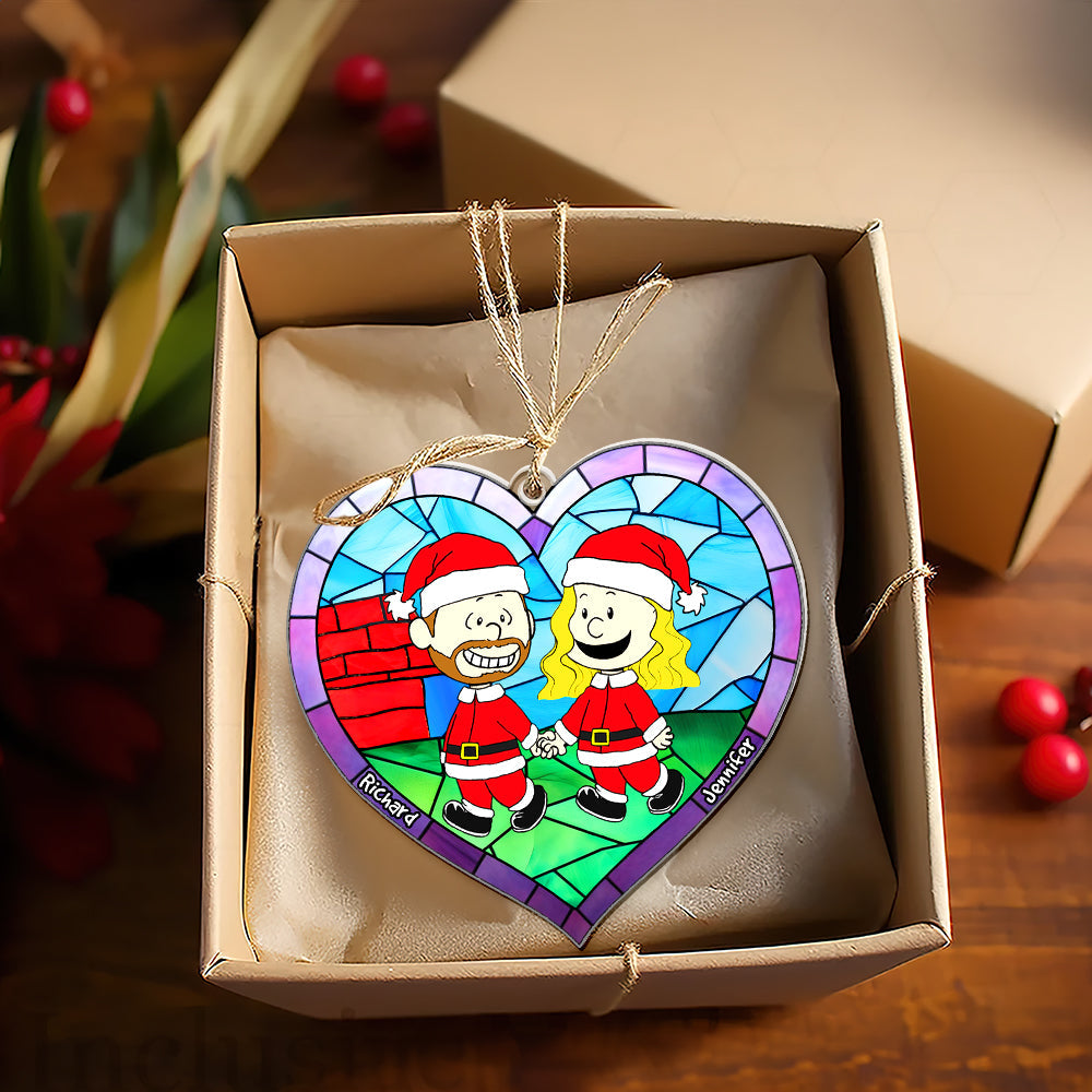 Personalized Christmas Ornament for Couples - Unique Holiday Gift & Valentine's Day Gifts Ornament PopCulturePrints