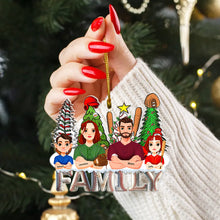 Load image into Gallery viewer, Personalized Baseball Family Acrylic Ornament - Custom Characters &amp; Names Ornament PopCulturePrints
