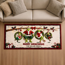 Load image into Gallery viewer, Christmas Monster Family Runner Rug - Personalized Gifts For Family Runner Rug 02TOTN050926 Doormat PopCulturePrints
